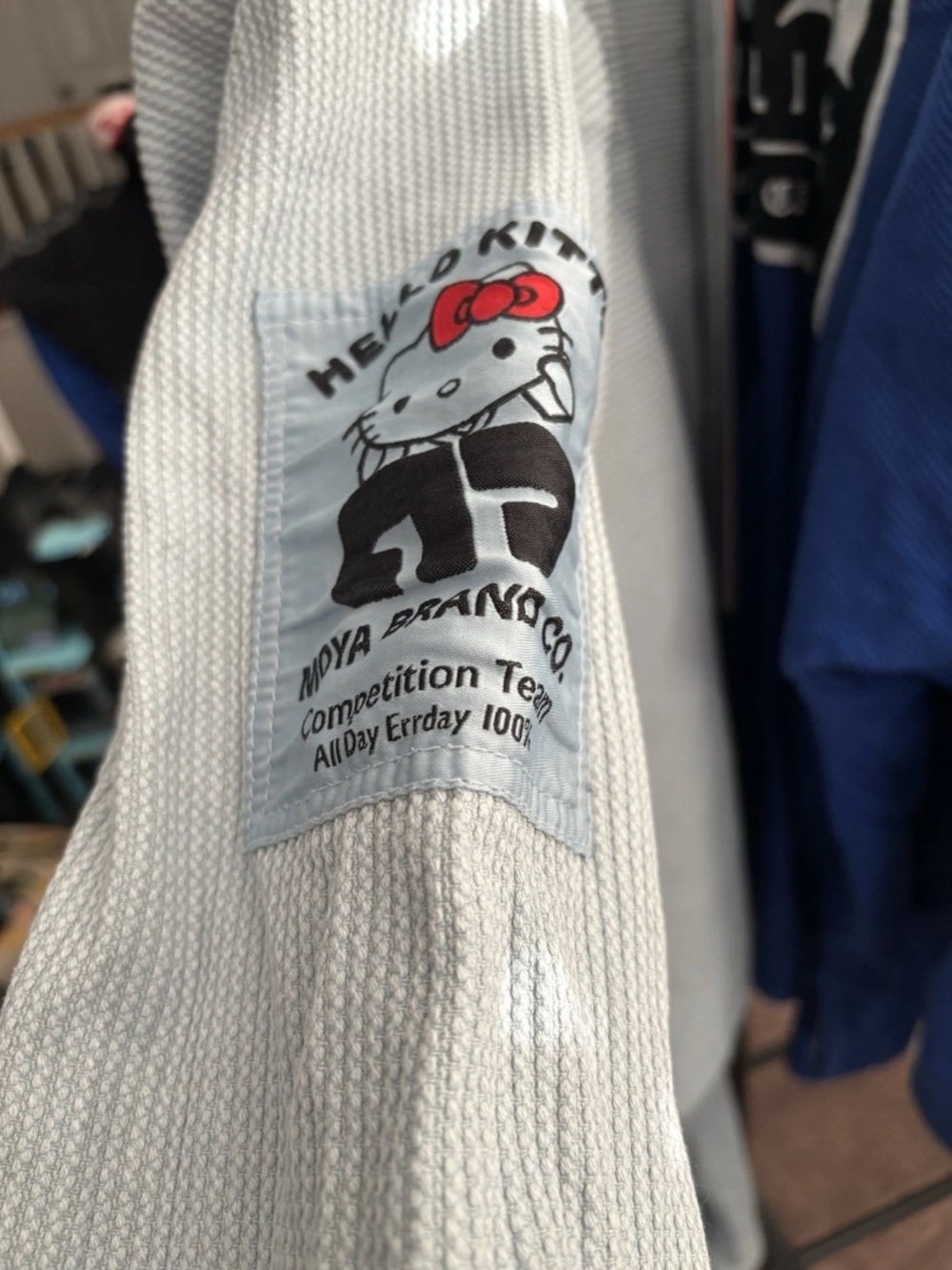 Moya x Hello Kitty collaboration Light blue Jiu-Jitsu Gi Set A0 - Picture 5 of 7